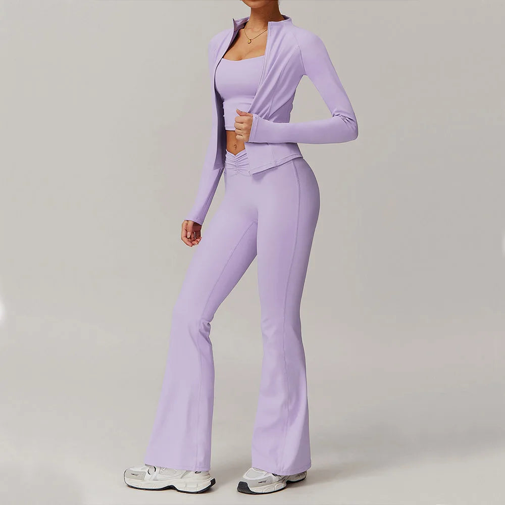 3 Pieces Yoga Set Sportswear