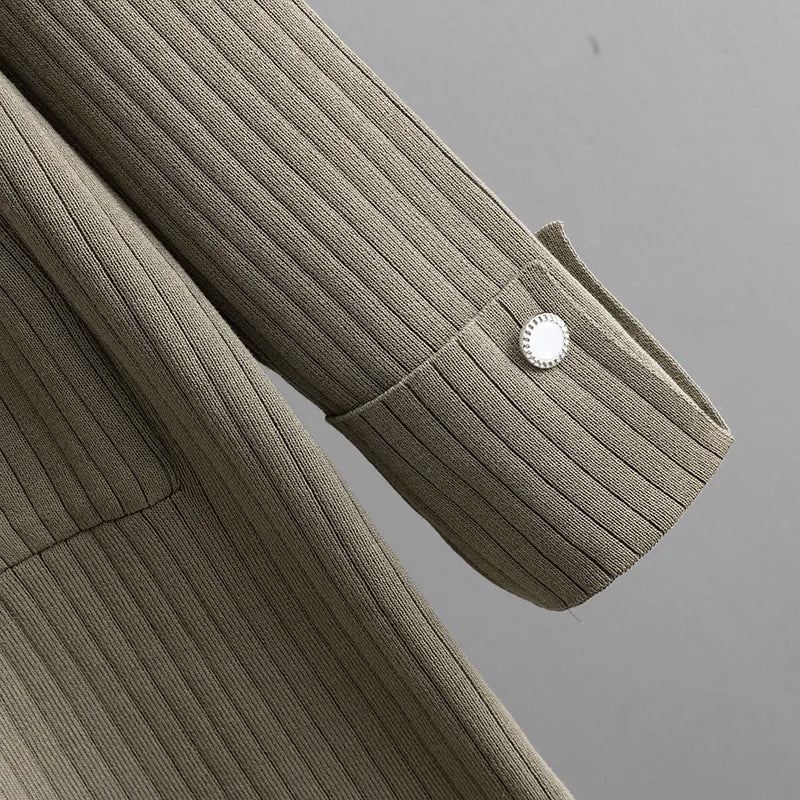 Cashmere Blend Ribbed Knit 3-Piece Set