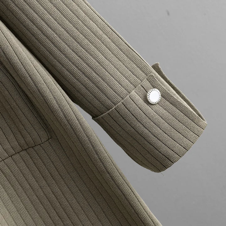 Cashmere Blend Ribbed Knit 3-Piece Set