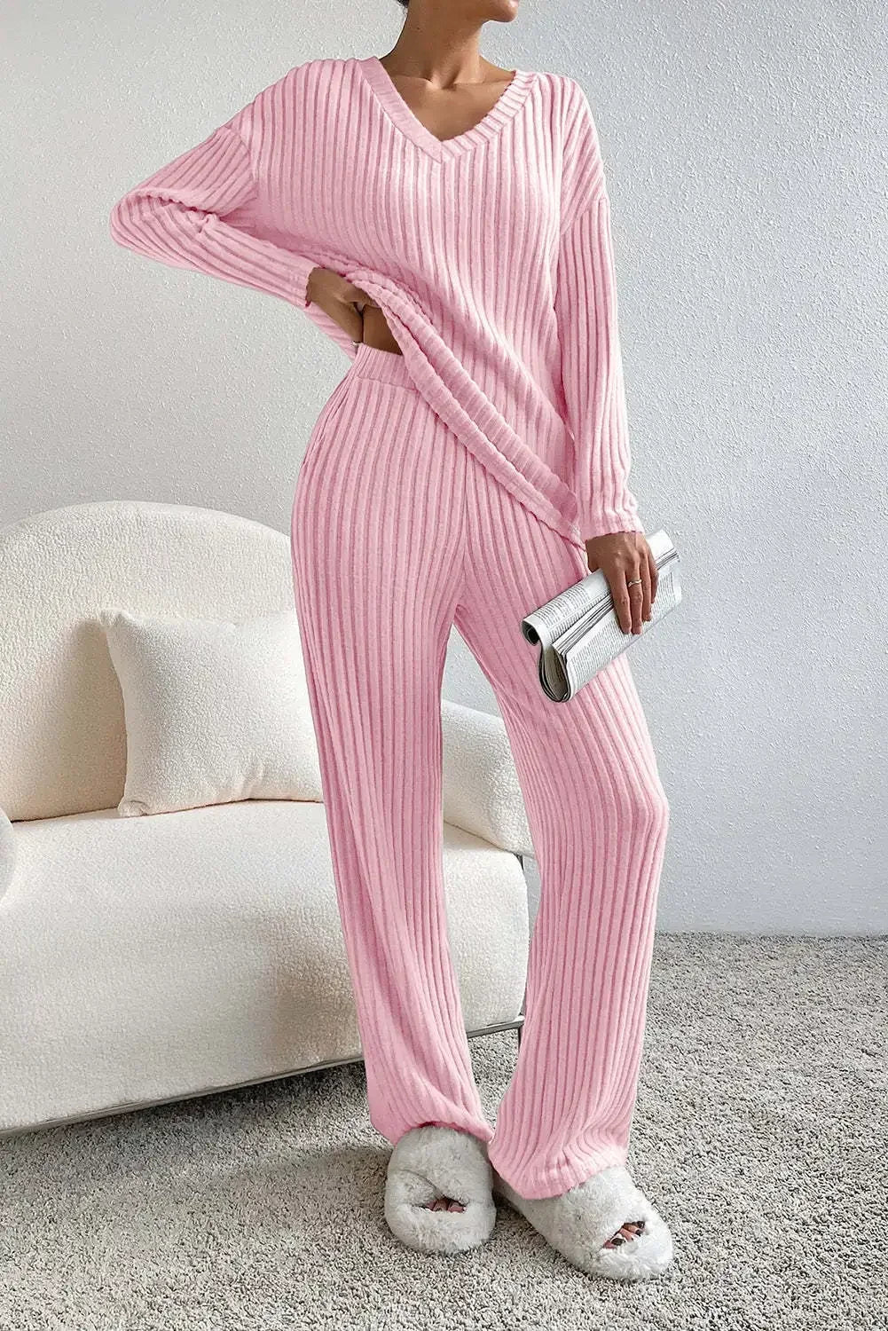 Casual Knitted 2 Piece Lounge Set
