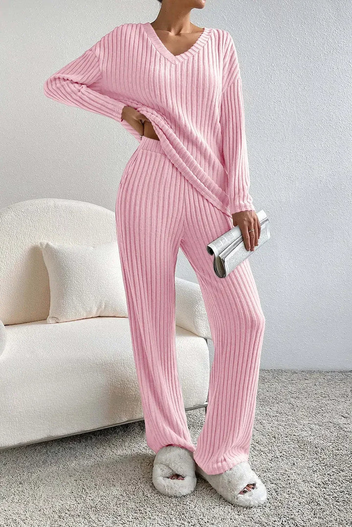 Casual Knitted 2 Piece Lounge Set
