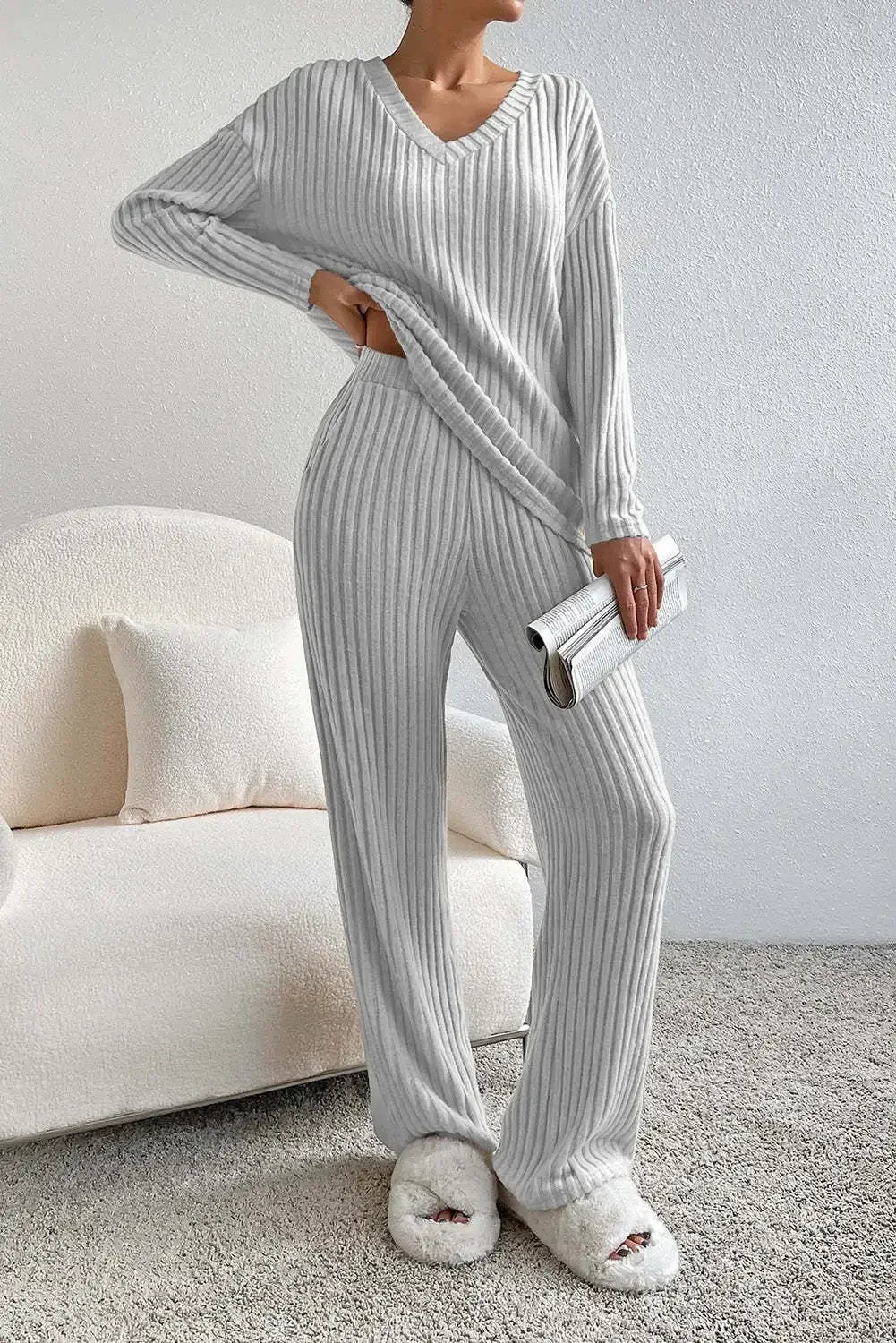 Casual Knitted 2 Piece Lounge Set