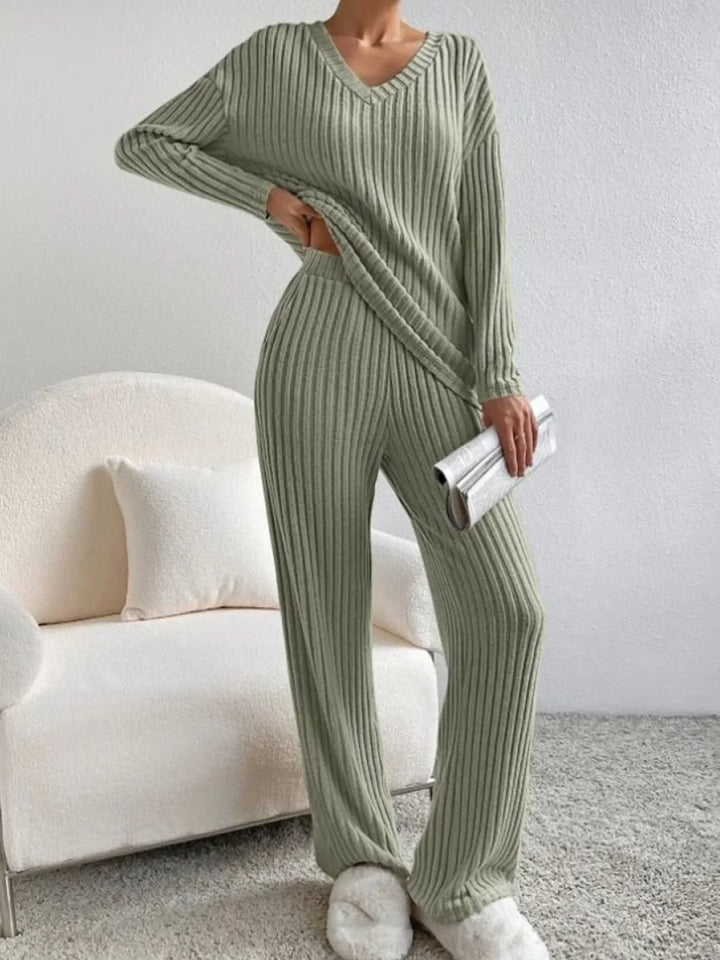 Casual Knitted 2 Piece Lounge Set