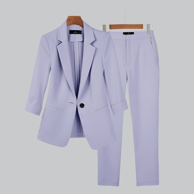 Chic Women's Blazer & Pants Set