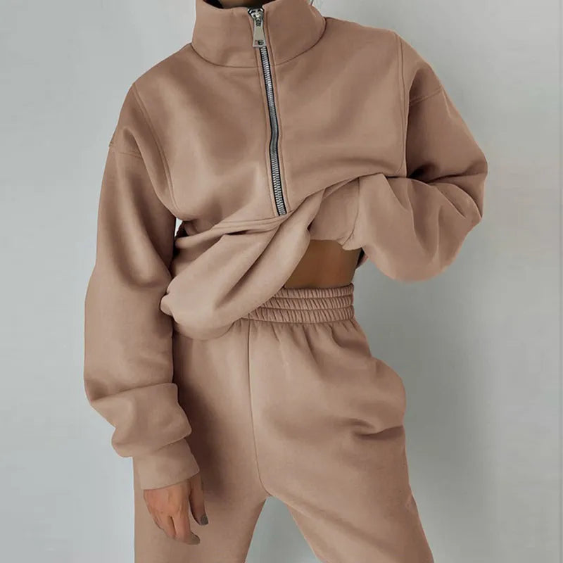 Cozy Winter Two-Piece Cotton Tracksuit