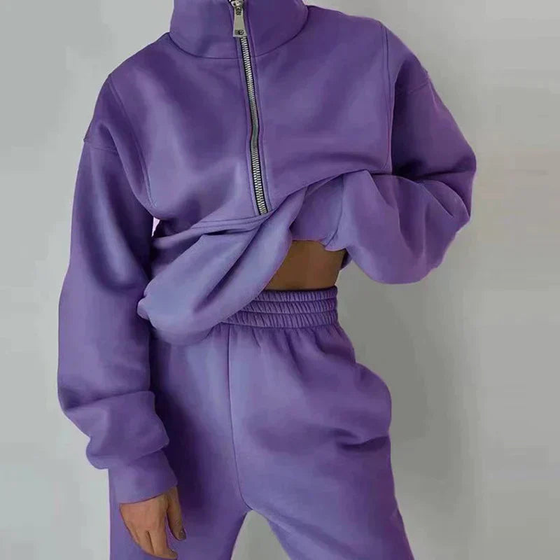 Cozy Winter Two-Piece Cotton Tracksuit