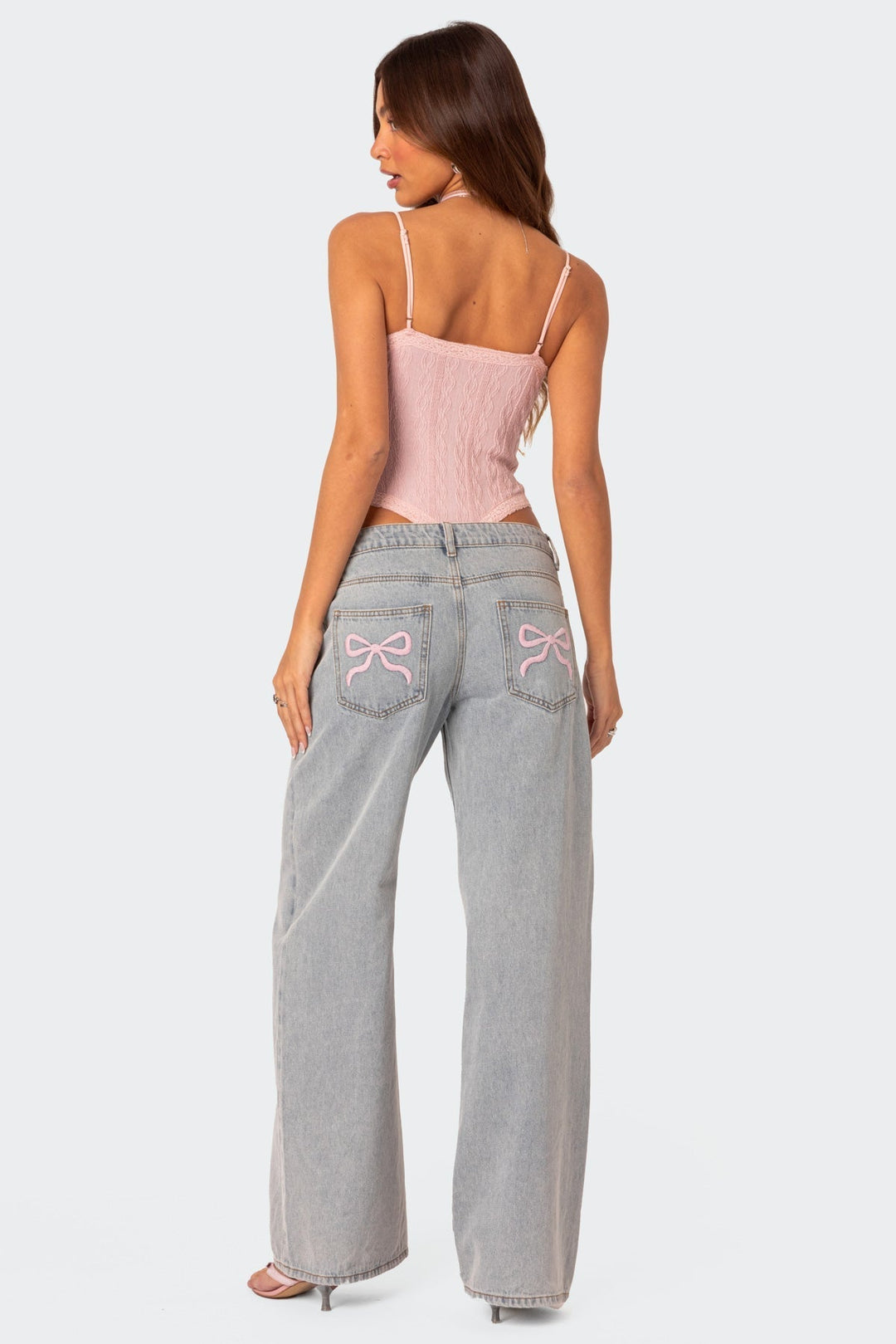Loose Fit Bow Detail Trousers