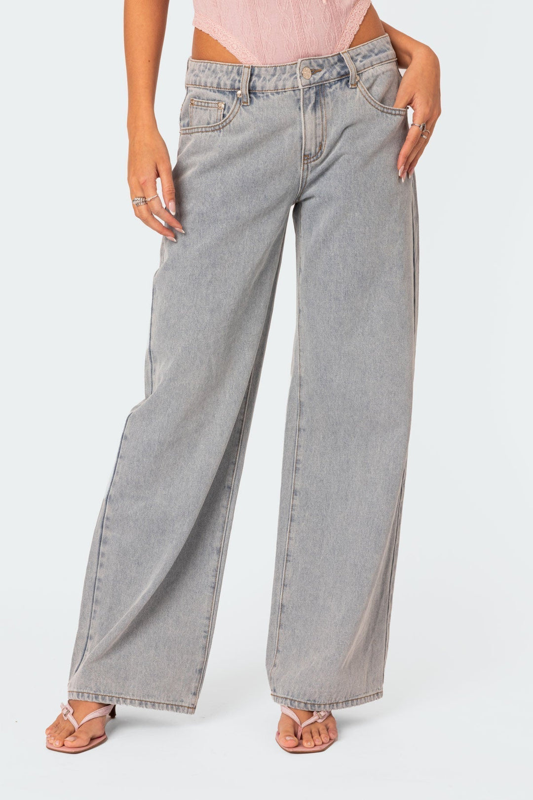 Loose Fit Bow Detail Trousers