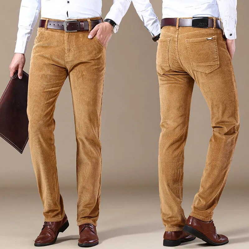 Men's Slim Fit Corduroy Pants
