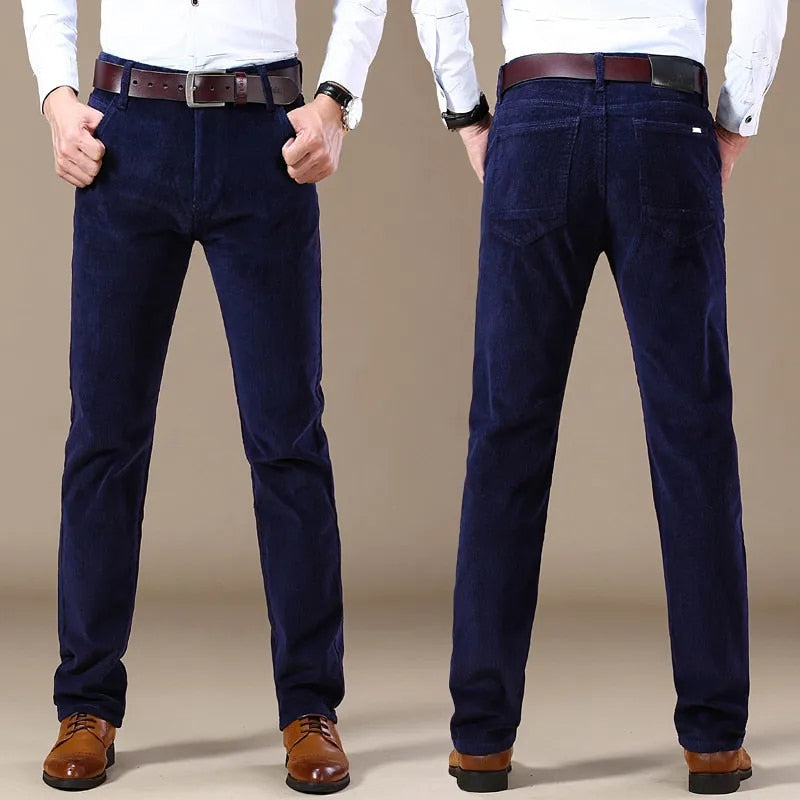 Men's Slim Fit Corduroy Pants