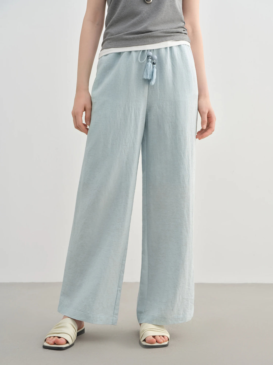 Oversized Tencel Wide Leg Pants