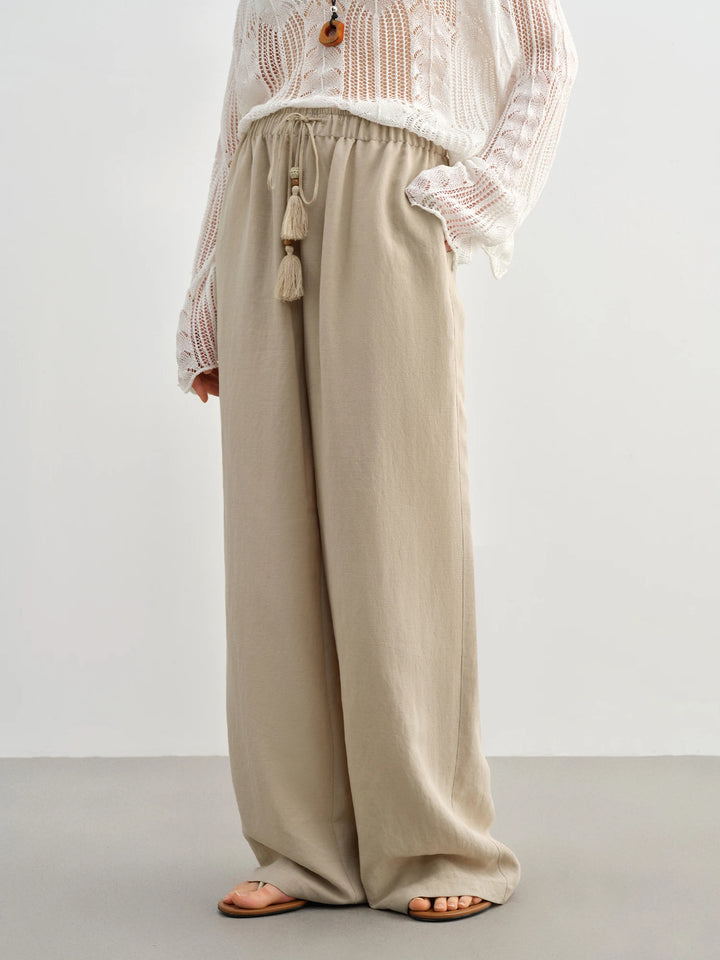 Oversized Tencel Wide Leg Pants