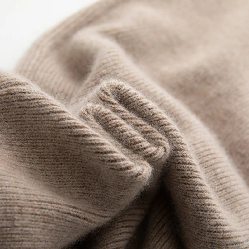 Pure Cashmere High-Waist Knit Pants