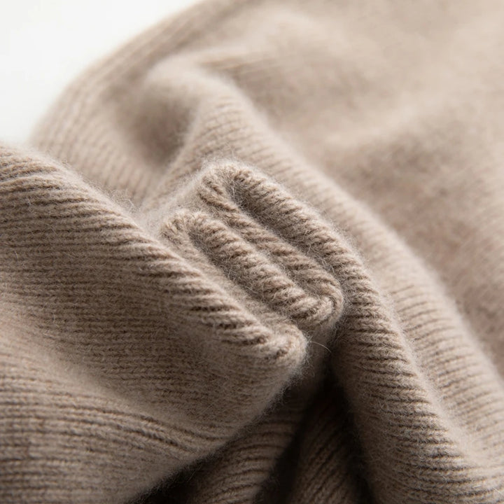 Pure Cashmere High-Waist Knit Pants