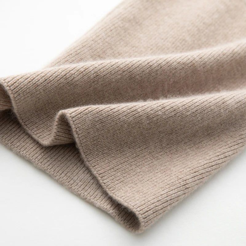 Pure Cashmere High-Waist Knit Pants