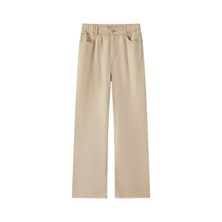 Summer Wide-Leg Denim Trousers