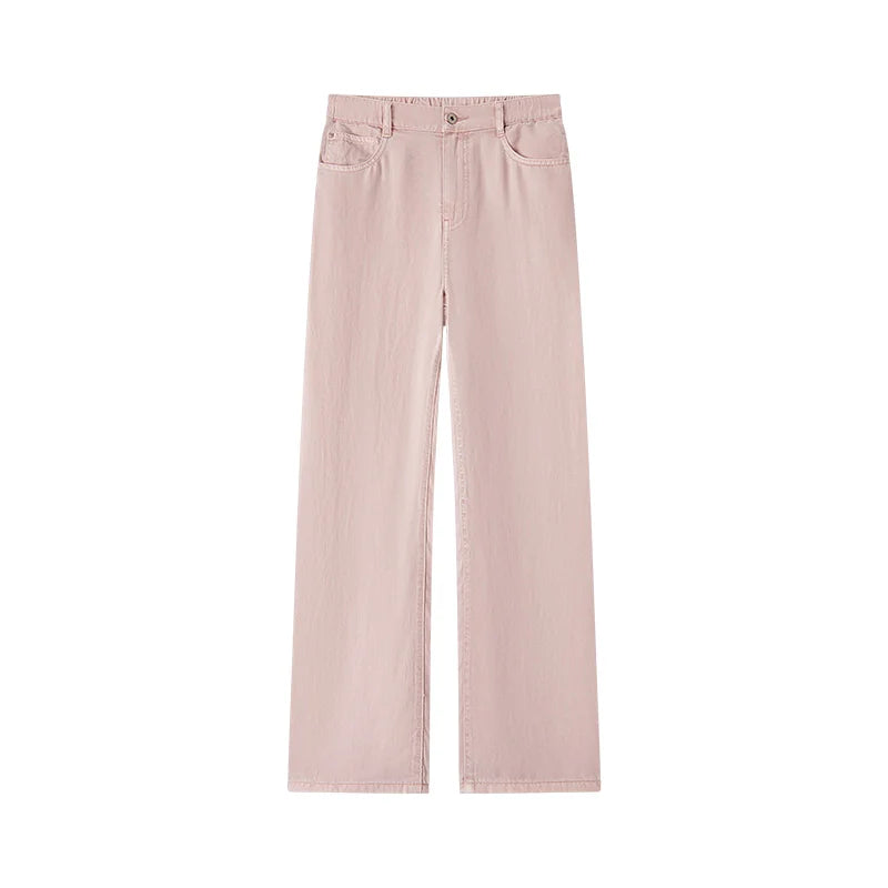 Summer Wide-Leg Denim Trousers