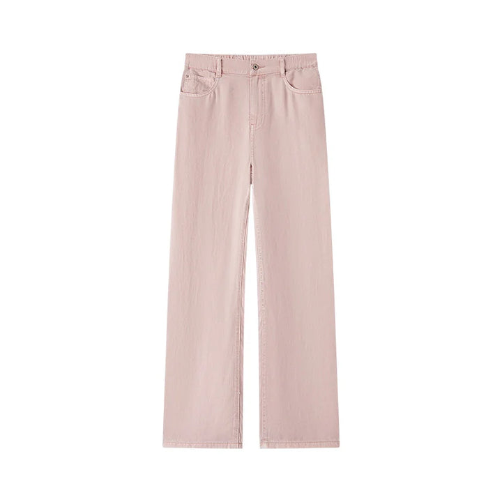 Summer Wide-Leg Denim Trousers
