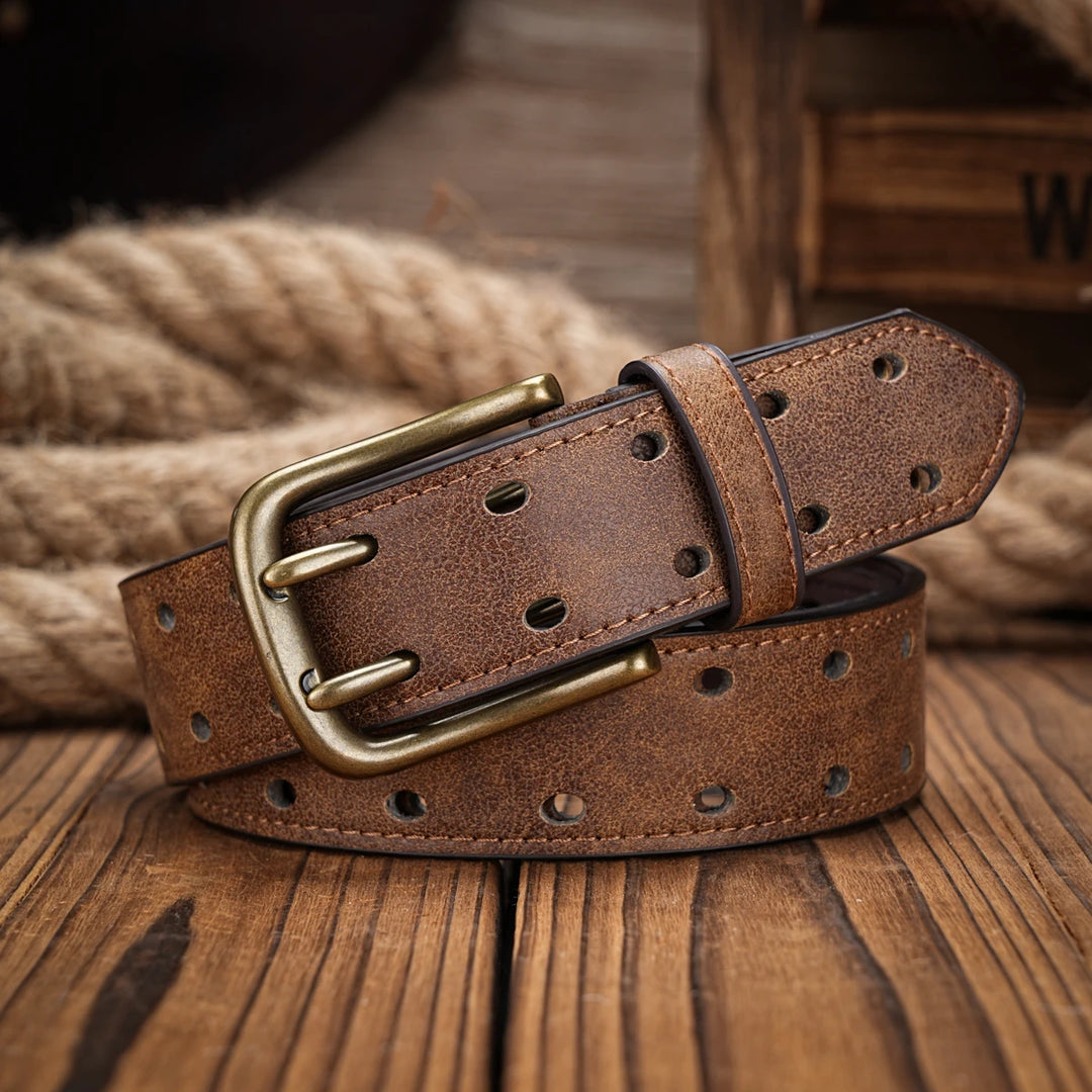 Vintage Western PU Leather Unisex Belt