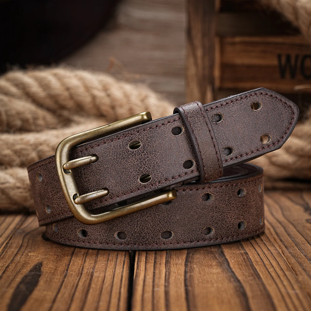 Vintage Western PU Leather Unisex Belt
