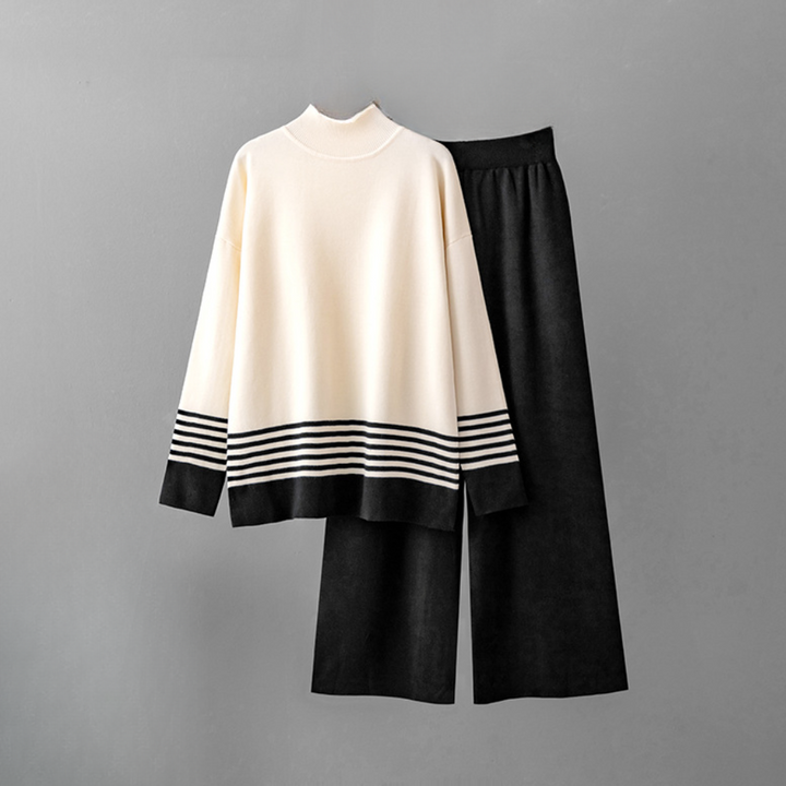 Women's Elegant Knit Sweater Pant Set