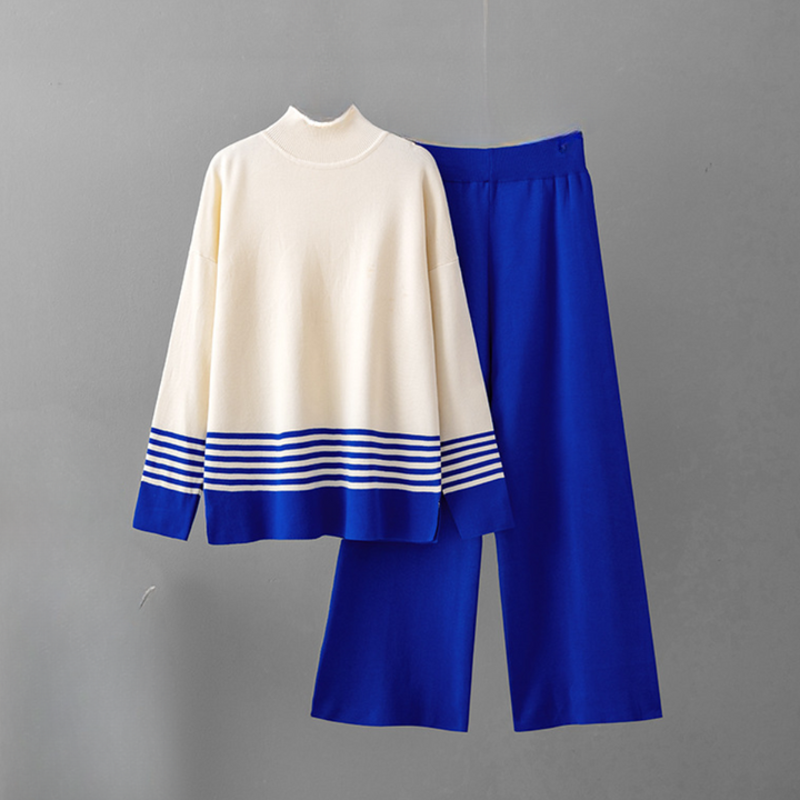 Women's Elegant Knit Sweater Pant Set