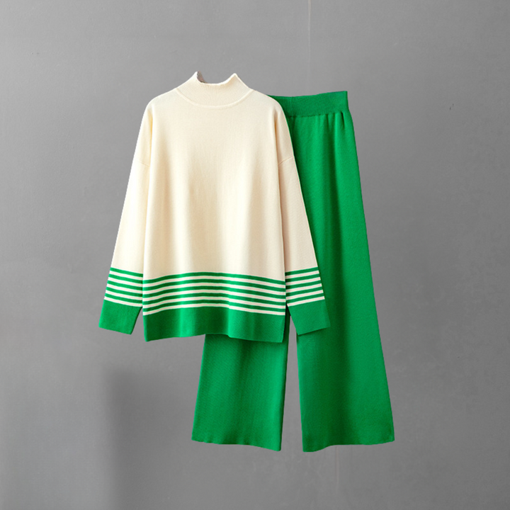 Women's Elegant Knit Sweater Pant Set