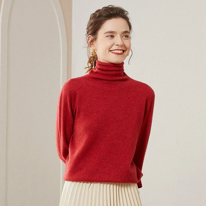 Pure Cashmere Turtleneck Sweater
