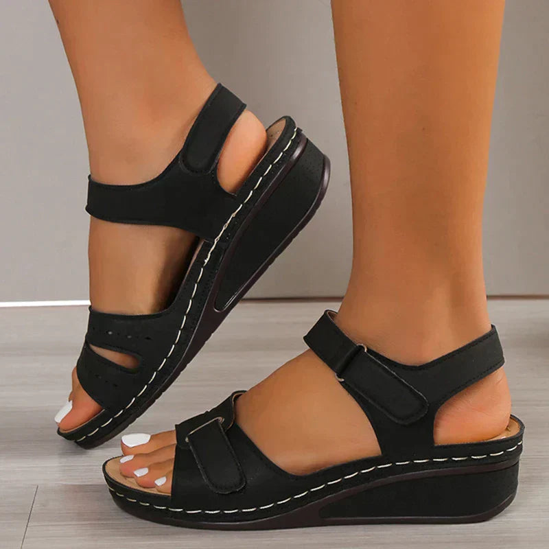 Orthopedic Adjustable Strap Wedge Sandals