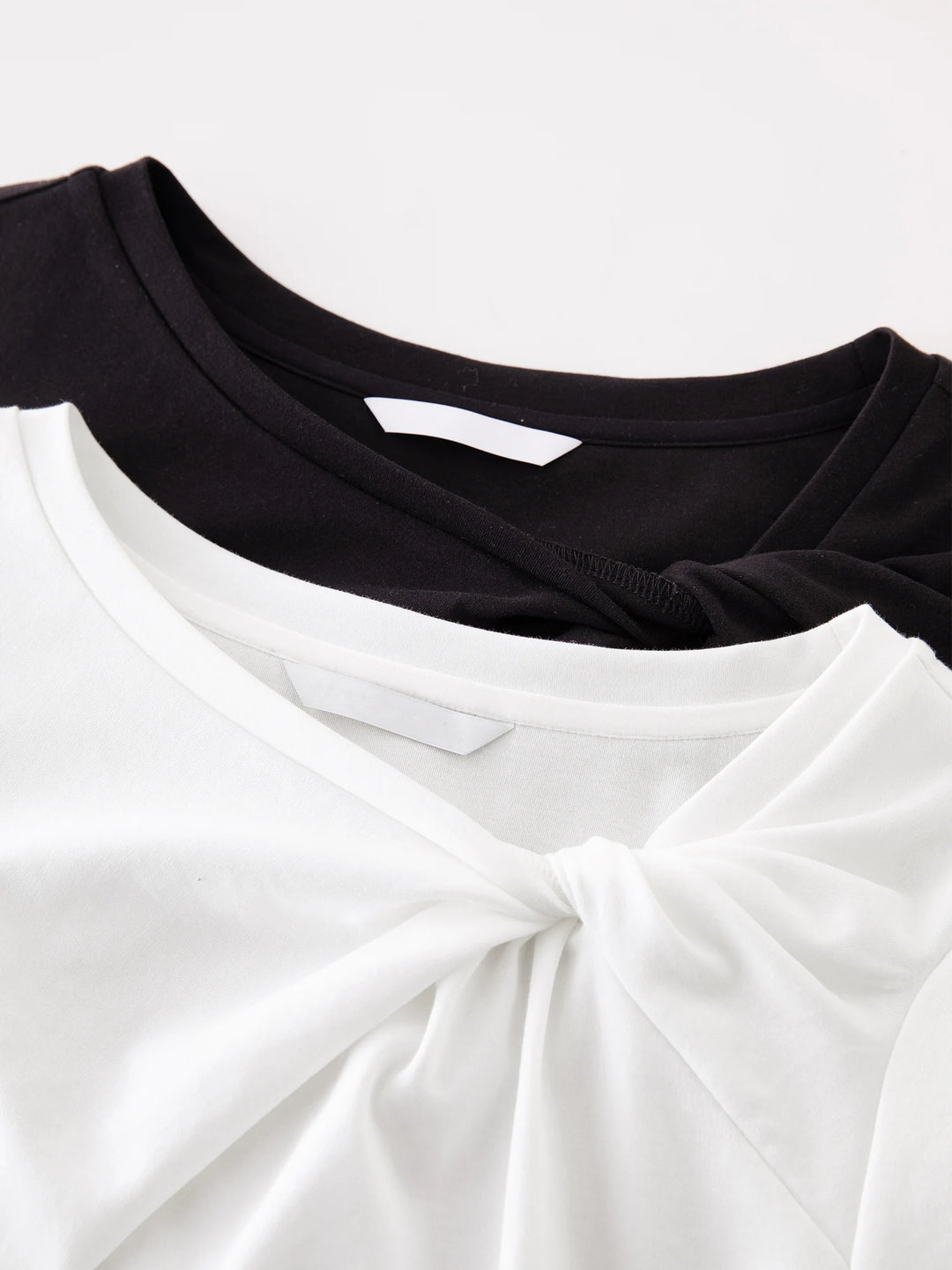 Asymmetrical Knot Design Blouse