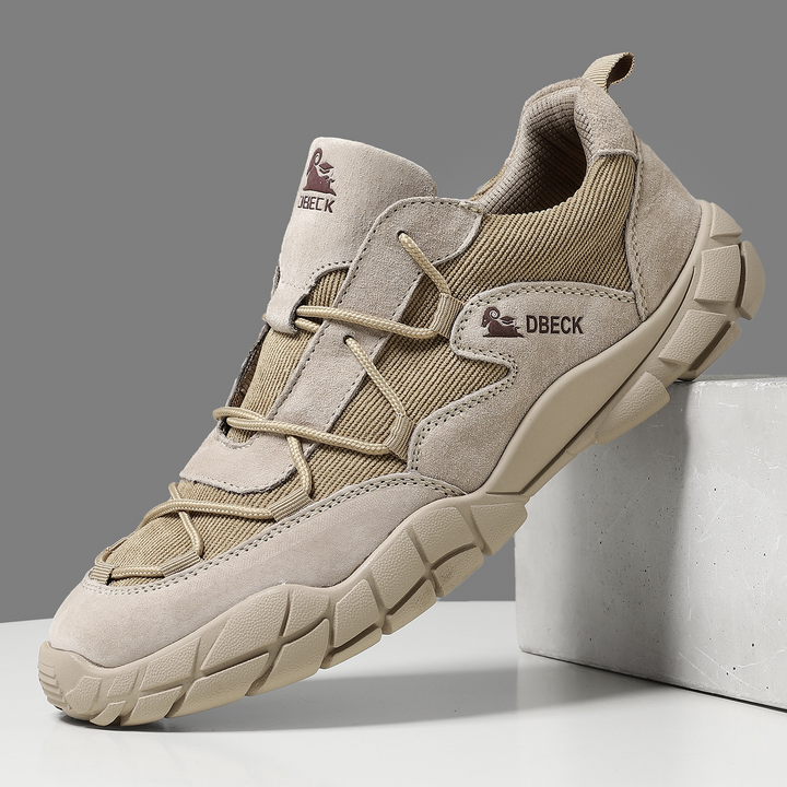 Breathable Mesh Suede Trail Sneakers