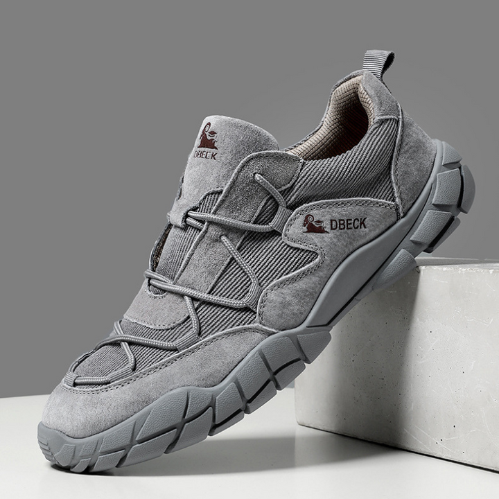 Breathable Mesh Suede Trail Sneakers