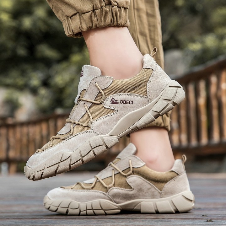 Breathable Mesh Suede Trail Sneakers