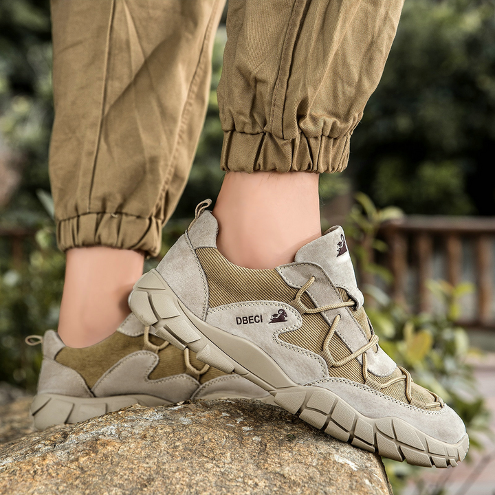 Breathable Mesh Suede Trail Sneakers
