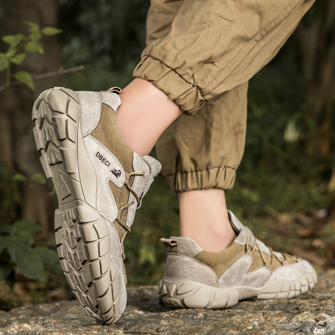 Breathable Mesh Suede Trail Sneakers