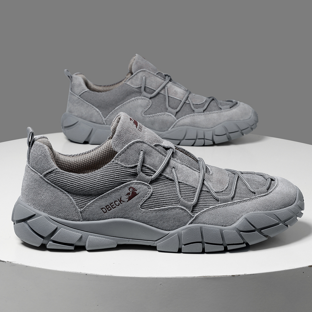 Breathable Mesh Suede Trail Sneakers