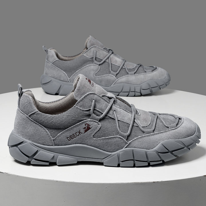 Breathable Mesh Suede Trail Sneakers