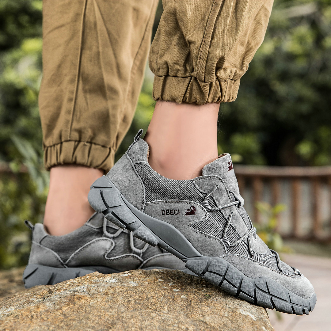 Breathable Mesh Suede Trail Sneakers