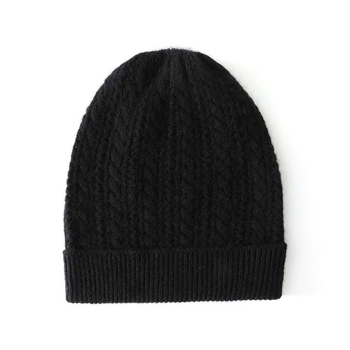 Cable Knit Cashmere Beanie Hat