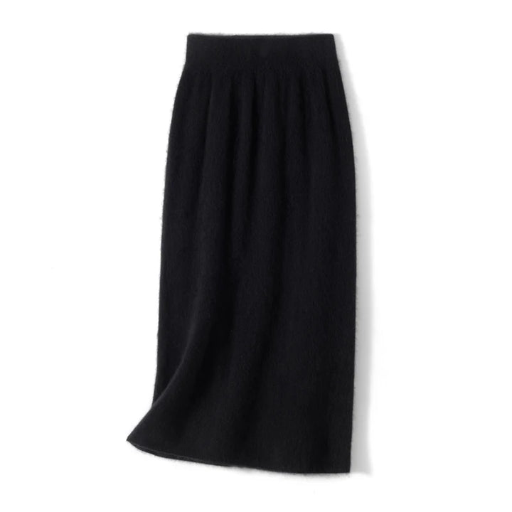 Cashmere A-Line Midi Skirt