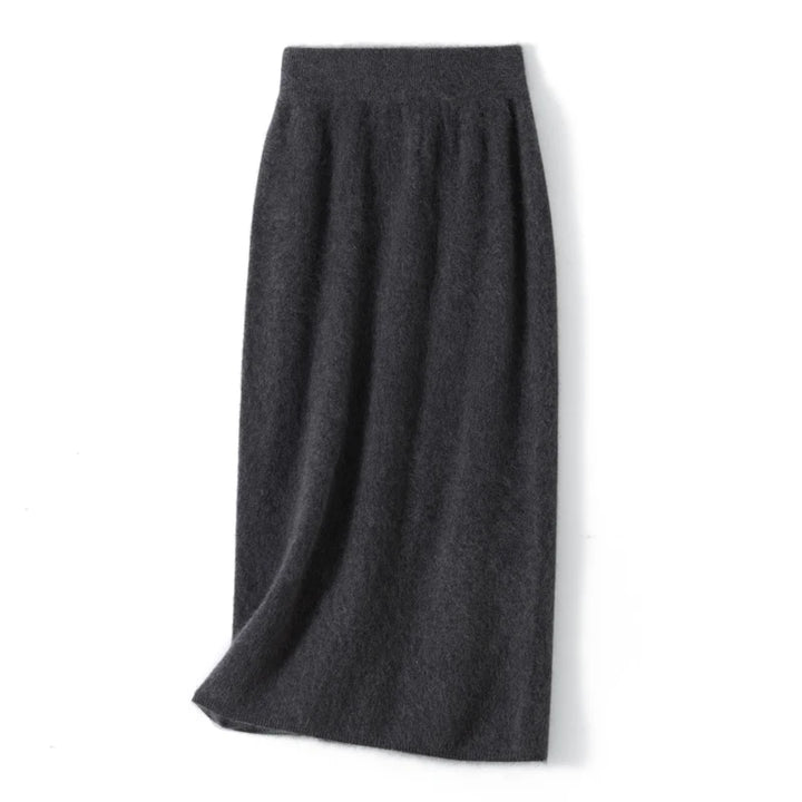 Cashmere A-Line Midi Skirt