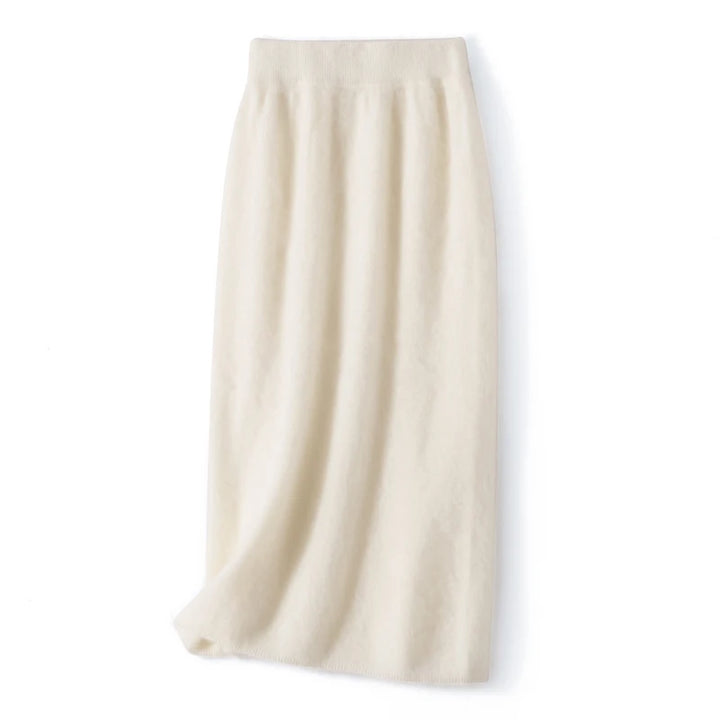 Cashmere A-Line Midi Skirt