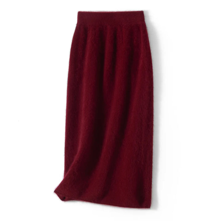 Cashmere A-Line Midi Skirt