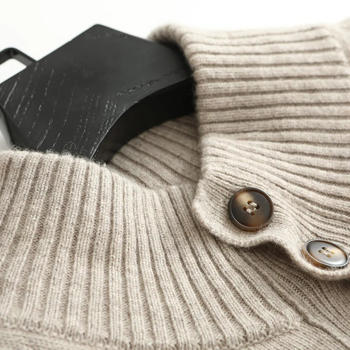 Cashmere Button-Up Cardigan