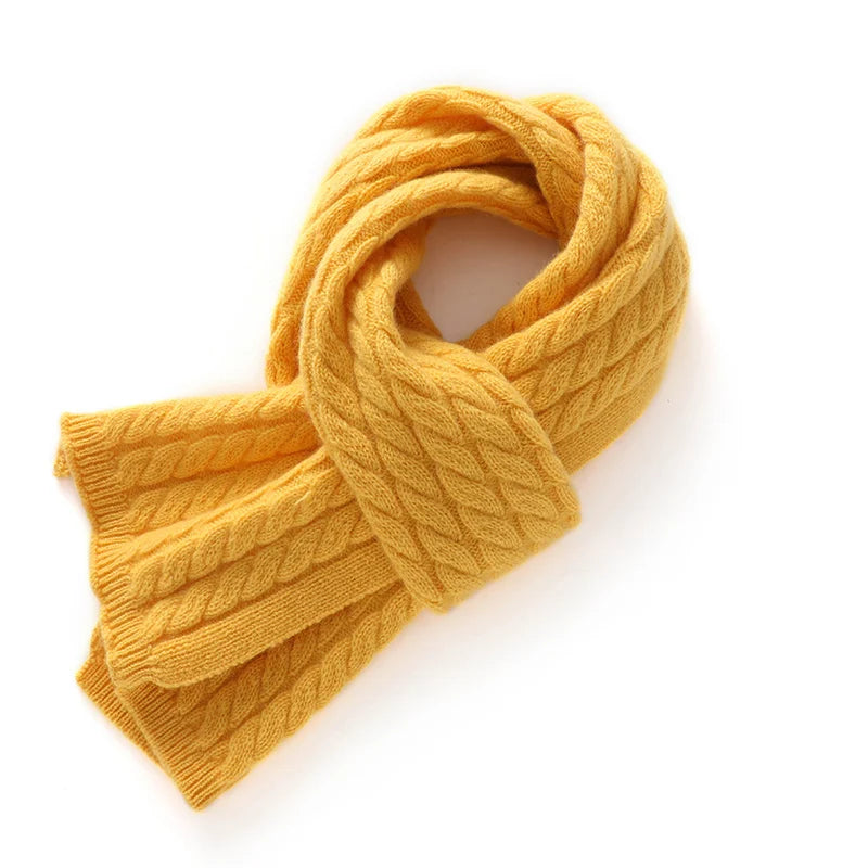 Cashmere Cable Knit Scarf