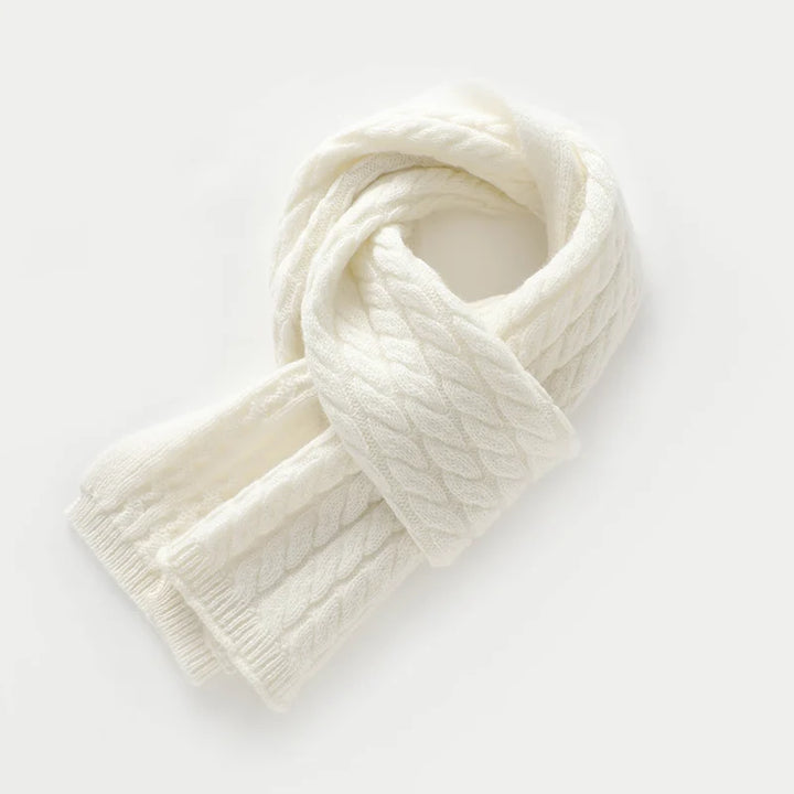 Cashmere Cable Knit Scarf