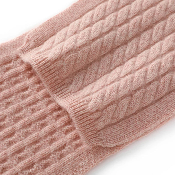 Cashmere Cable Knit Scarf