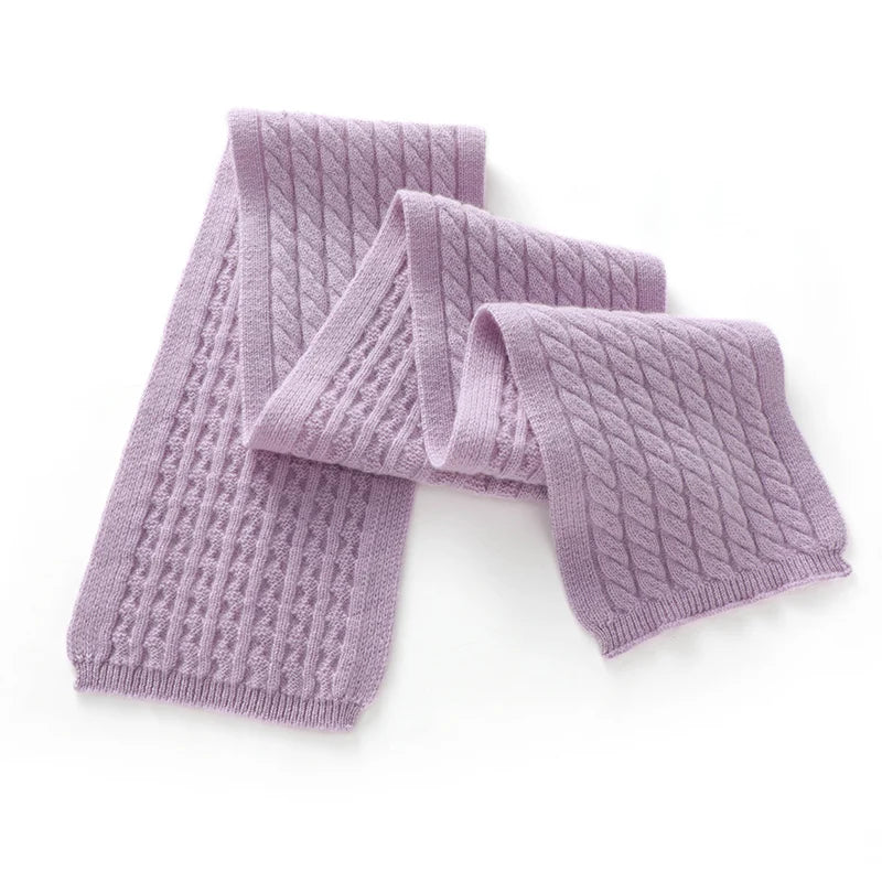 Cashmere Cable Knit Scarf