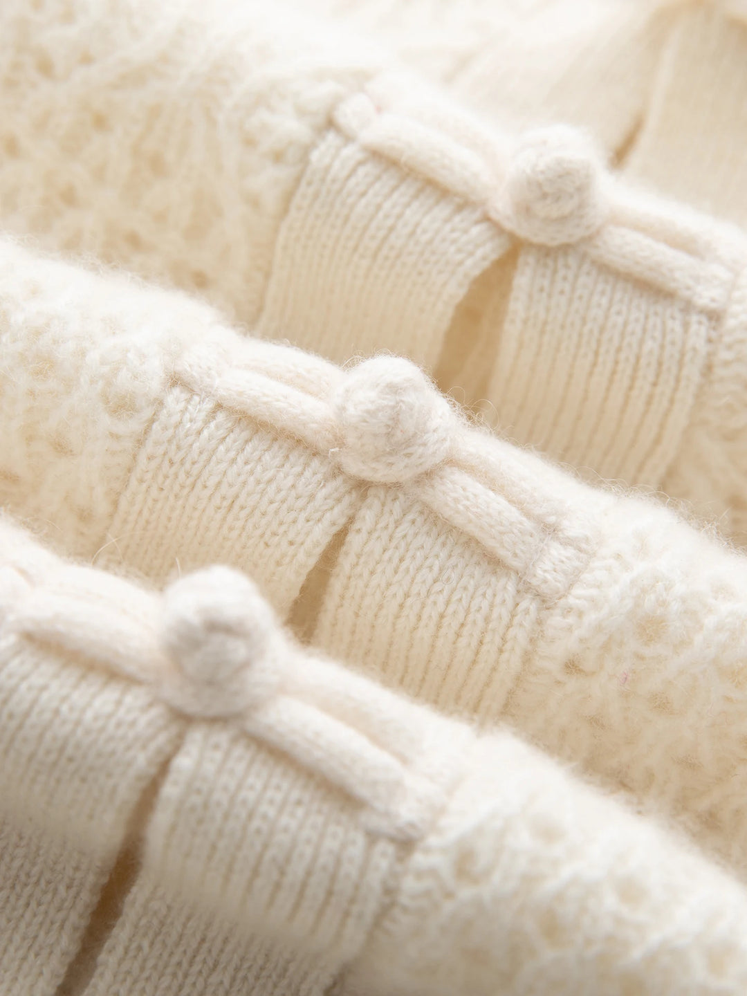 Cashmere Frog Button Knit Cardigan
