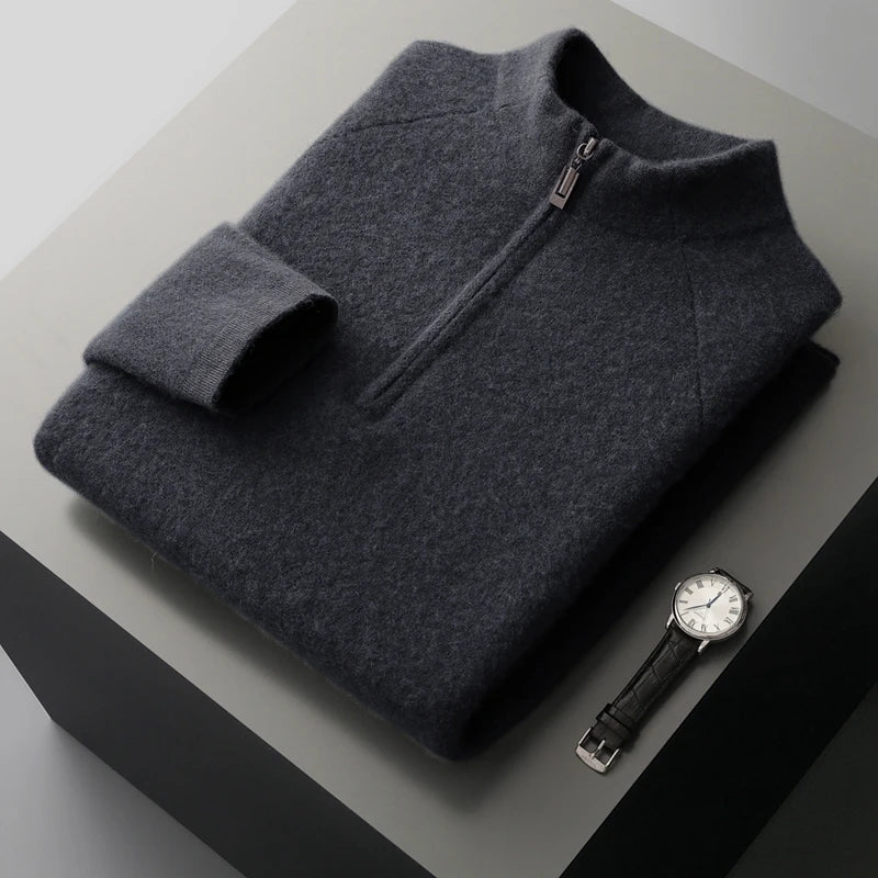 Cashmere Half-Zip Sweater